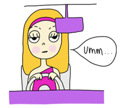 Eve, cheerfully girl sticker #932675