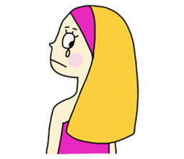 Eve, cheerfully girl sticker #932676