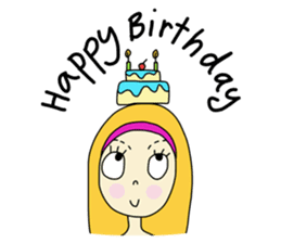 Eve, cheerfully girl sticker #932678