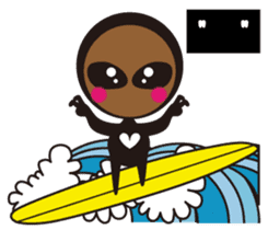 Alien is Surfing (Japanese) sticker #933576