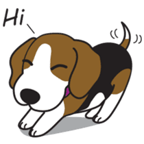 Porjai Beagle Dog sticker #933639