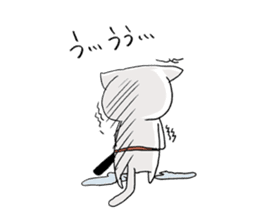 cat samurai sticker #933894