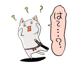 cat samurai sticker #933905