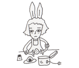 Mrs. USAKO of the cleaning staff sticker #934441