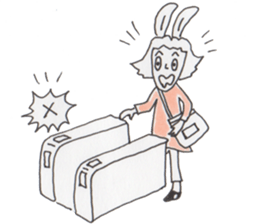 Mrs. USAKO of the cleaning staff sticker #934445