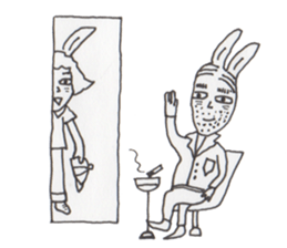 Mrs. USAKO of the cleaning staff sticker #934447