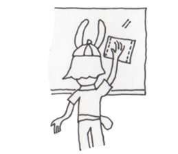 Mrs. USAKO of the cleaning staff sticker #934452