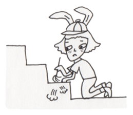 Mrs. USAKO of the cleaning staff sticker #934453