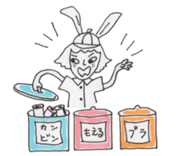 Mrs. USAKO of the cleaning staff sticker #934456