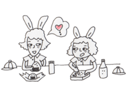 Mrs. USAKO of the cleaning staff sticker #934459