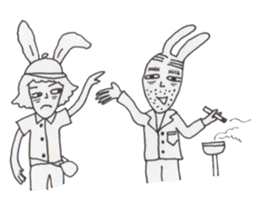 Mrs. USAKO of the cleaning staff sticker #934464