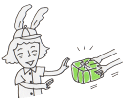 Mrs. USAKO of the cleaning staff sticker #934465