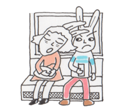 Mrs. USAKO of the cleaning staff sticker #934467