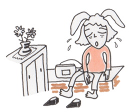 Mrs. USAKO of the cleaning staff sticker #934468