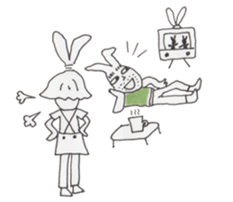 Mrs. USAKO of the cleaning staff sticker #934470