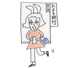 Mrs. USAKO of the cleaning staff sticker #934474