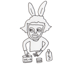 Mrs. USAKO of the cleaning staff sticker #934477