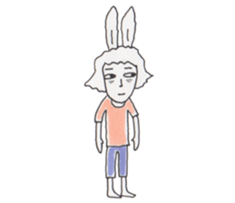 Mrs. USAKO of the cleaning staff sticker #934478