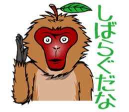 Japanese Macaque!? sticker #934704