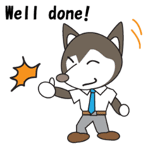 Husky manager English version sticker #934961