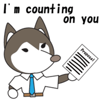 Husky manager English version sticker #934965