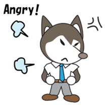 Husky manager English version sticker #934966