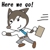 Husky manager English version sticker #934968