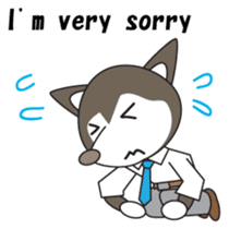 Husky manager English version sticker #934978