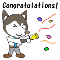 Husky manager English version sticker #934989