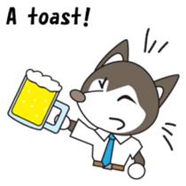 Husky manager English version sticker #934990