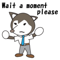 Husky manager English version sticker #934996