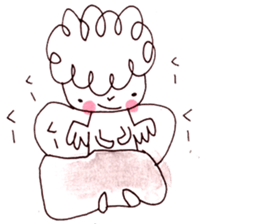 The morning play of the angel 001 sticker #935464