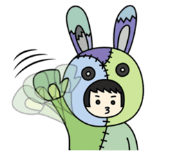 ZooKurumi Rabbit zombie sticker #935719