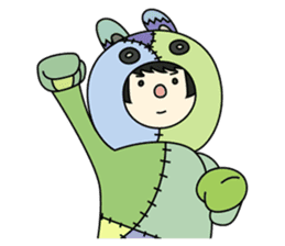 ZooKurumi Rabbit zombie sticker #935721