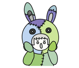 ZooKurumi Rabbit zombie sticker #935724
