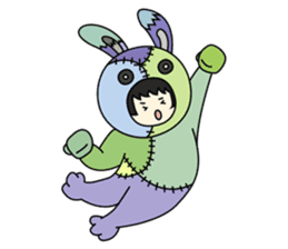 ZooKurumi Rabbit zombie sticker #935725