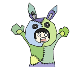 ZooKurumi Rabbit zombie sticker #935726