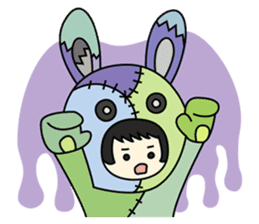 ZooKurumi Rabbit zombie sticker #935727