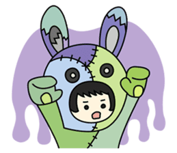 ZooKurumi Rabbit zombie sticker #935727
