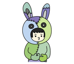 ZooKurumi Rabbit zombie sticker #935728