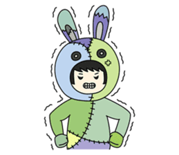 ZooKurumi Rabbit zombie sticker #935729