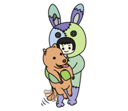 ZooKurumi Rabbit zombie sticker #935730