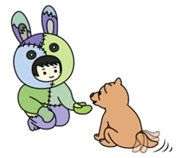 ZooKurumi Rabbit zombie sticker #935731
