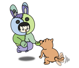 ZooKurumi Rabbit zombie sticker #935732
