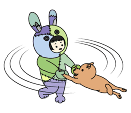 ZooKurumi Rabbit zombie sticker #935734