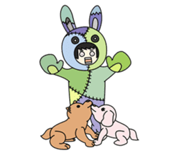 ZooKurumi Rabbit zombie sticker #935735