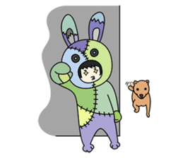 ZooKurumi Rabbit zombie sticker #935736