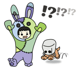 ZooKurumi Rabbit zombie sticker #935739