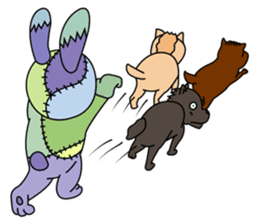 ZooKurumi Rabbit zombie sticker #935742