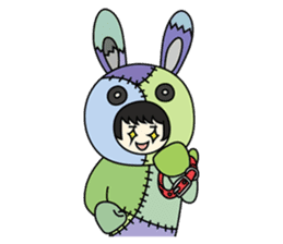 ZooKurumi Rabbit zombie sticker #935747